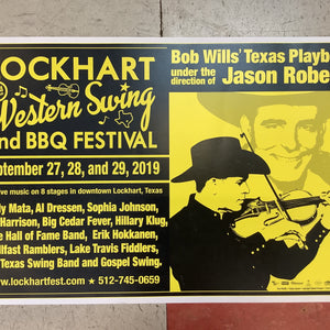 Lockhart 2nd Annual Western Swing and BBQ Festival - 2019 (Poster)