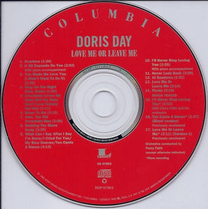 Doris Day : Love Me Or Leave Me (CD, Album, RE)