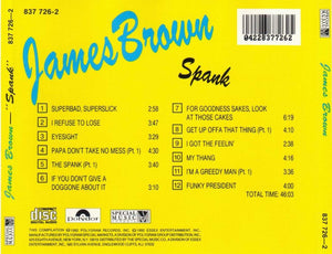 James Brown : Spank (CD, Comp)