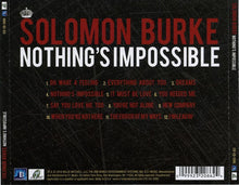 Load image into Gallery viewer, Solomon Burke : Nothing&#39;s Impossible (CD, Album)
