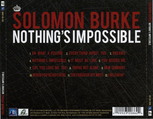 Solomon Burke : Nothing's Impossible (CD, Album)