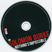 Load image into Gallery viewer, Solomon Burke : Nothing&#39;s Impossible (CD, Album)
