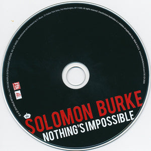 Solomon Burke : Nothing's Impossible (CD, Album)