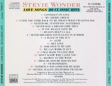 Load image into Gallery viewer, Stevie Wonder : Love Songs (20 Classic Hits) (CD, Comp, Club)
