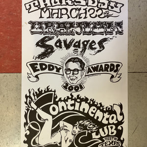 Uranium Savages at Continental Club - 2001 (Poster)