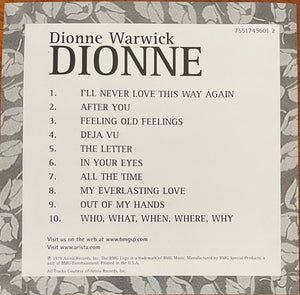 Dionne Warwick : Dionne (CD, Album, RE)