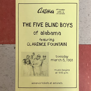 The Five Blind Boys of Alabama at Antone's - 1991 (Poster)