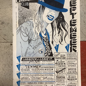 Continental Club September Calendar - 1988 (Poster)