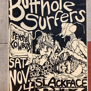 Butthole Surfers at Austin Ritz Theatre - 1987 (Poster)