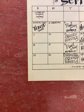 Load image into Gallery viewer, Soap Creek Saloon September Calendar - 1977 (Poster)
