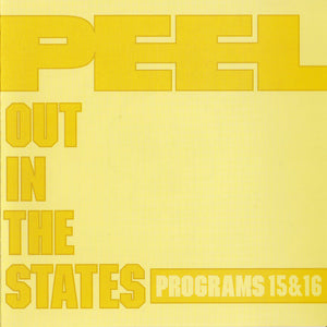 Various : Peel Out In The States Programs 15&16 (CD, Comp, Promo, Transcription)