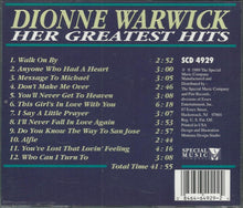 Load image into Gallery viewer, Dionne Warwick : Her Greatest Hits (CD, Comp)
