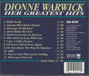 Dionne Warwick : Her Greatest Hits (CD, Comp)