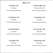 Load image into Gallery viewer, Grin : All Out (CD, Album, RE)

