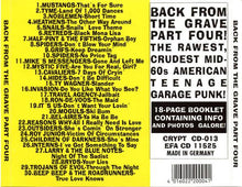Load image into Gallery viewer, Various : Back From The Grave Part Four (Raw Blastin' Mid 60s Punk) (CD, Comp)

