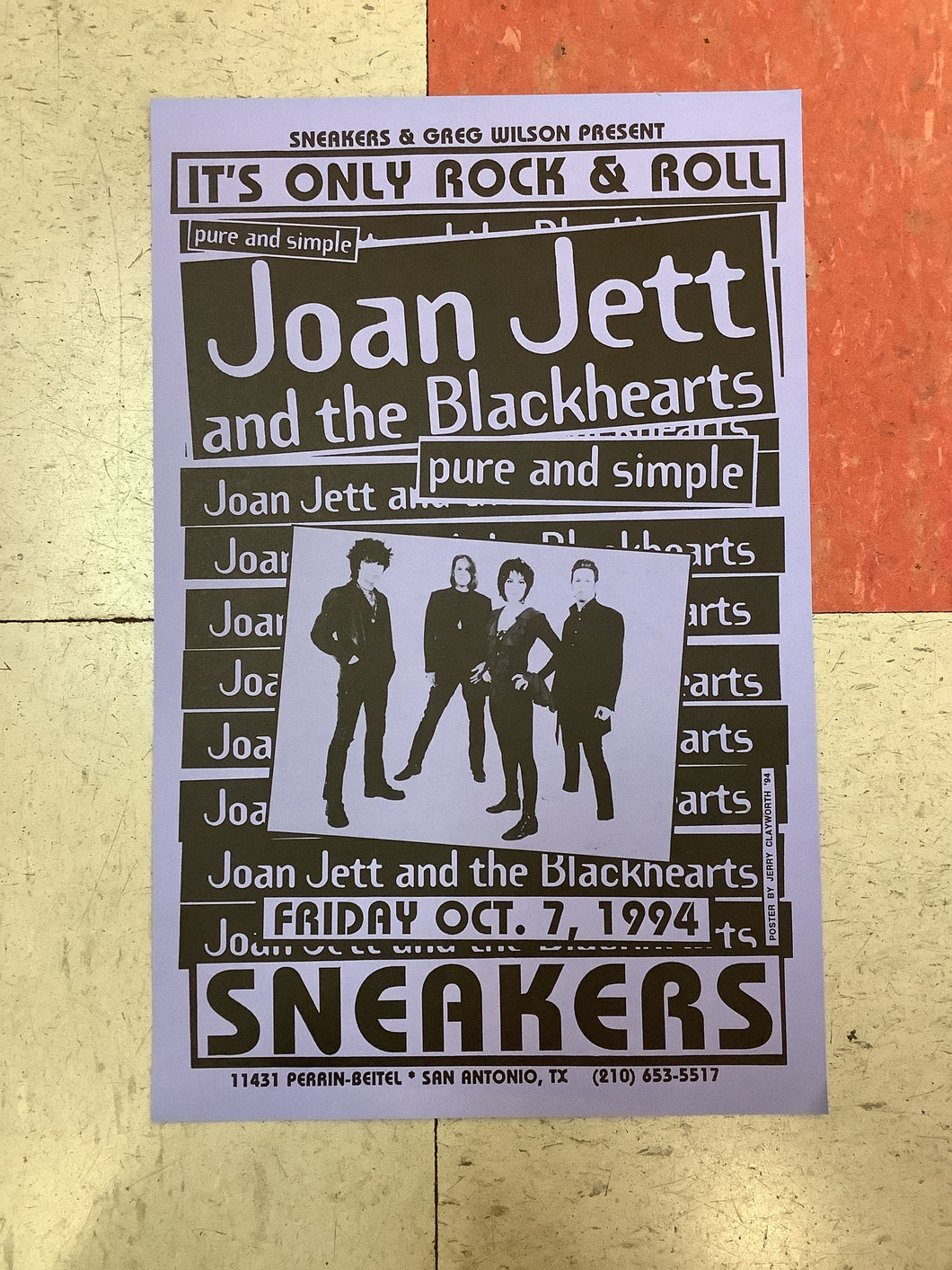 Joan Jett and the Blackhearts at Sneakers - 1994 (Poster)