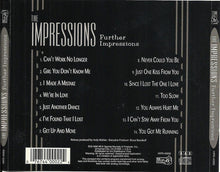 Load image into Gallery viewer, The Impressions : Further Impressions (CD, Comp, RM)
