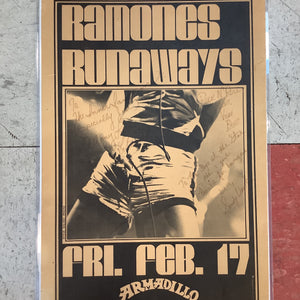 Ramones and Runaways at Armadillo World Headquarters - 1978 (Poster)
