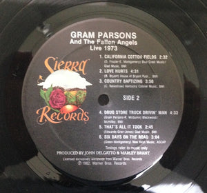 Gram Parsons & The Fallen Angels : Live 1973 (LP, Album)