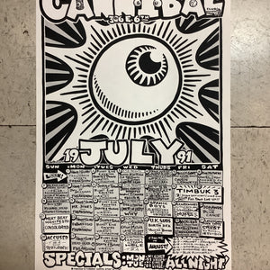 Cannibal Club July 1991 Calendar (Poster)