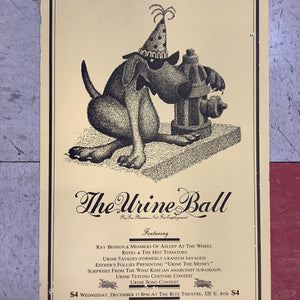 The Urine Ball at Austin Ritz Theatre - 1986 (Poster)