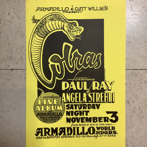 The Cobras at Armadillo World Headquarters - 1979 (Poster)