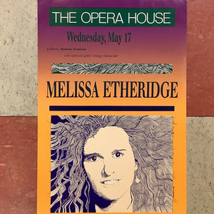 Melissa Etheridge at The Opera House - 1989 (Poster)