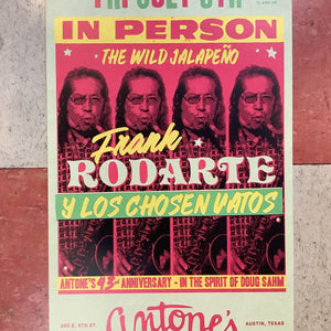 Frank Rodarte at Antone's Nightclub - 2018 (Poster)