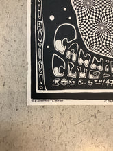 Load image into Gallery viewer, Three on a Hill at Cannibal Club - 1989 (Poster)
