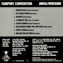 Load image into Gallery viewer, Fairport Convention : Unhalfbricking (CD, Album, RE)
