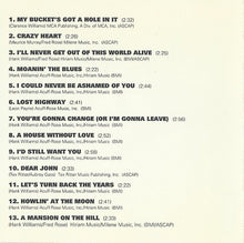 Load image into Gallery viewer, Hank Williams, Sr.* : 24 Greatest Hits Vol. 2 (CD, Comp, RM)
