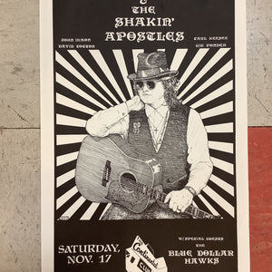 Freddie Steady and The Shakin' Apostles at The Continental Club - 1990 (Poster)