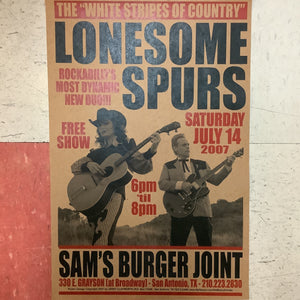 Lonesome Spurs at Sam's Burger Joint - 2007 (Poster)