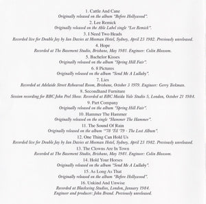 The Go-Betweens : G Stands For Go-Betweens: The Go-Betweens Anthology Volume 1 Sampler (CD, Comp, Ltd, Promo, Smplr)