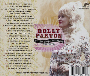 Dolly Parton : Mission Chapel Memories: 1971-1975 (CD, Comp)