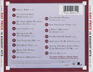 Ray Price : 16 Biggest Hits (HDCD, Comp)