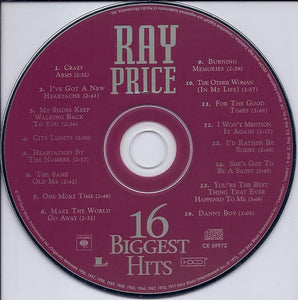 Ray Price : 16 Biggest Hits (HDCD, Comp)