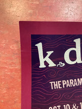 Load image into Gallery viewer, k.d. lang at The Paramount - 1989 (Poster)
