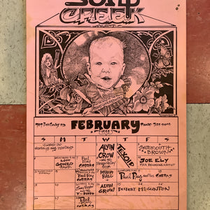 Soap Creek Saloon February Calendar - 1978 (Poster)