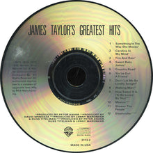Load image into Gallery viewer, James Taylor (2) : Greatest Hits (CD, Comp, RE)
