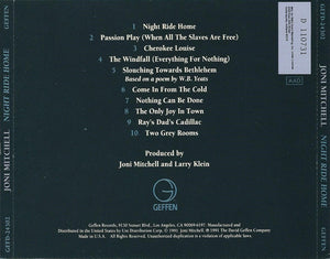 Joni Mitchell : Night Ride Home (CD, Album, Club)