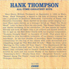 Load image into Gallery viewer, Hank Thompson : All-Time Greatest Hits (CD, Comp)
