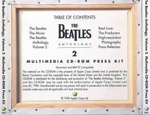 Load image into Gallery viewer, The Beatles : Anthology 2 Multimedia CD-ROM Press Kit (CD-ROM, Promo, PAL)
