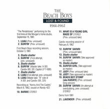 Load image into Gallery viewer, The Beach Boys : Lost &amp; Found (1961-1962) (CD, Comp)
