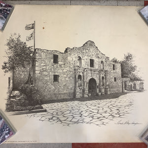 "The Alamo" Art Print by Charles Phillip Vaughn - 1984 (Poster)