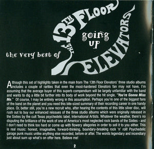 The 13th Floor Elevators* : Going Up: The Very Best Of The 13th Floor Elevators (CD, Comp, RM, Dig)