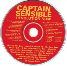 Load image into Gallery viewer, Captain Sensible : Revolution Now (CD, Album, RE)
