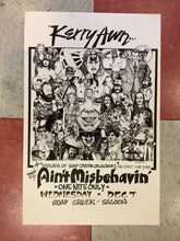 Load image into Gallery viewer, Kerry Awn "Ain't Misbehavin'" at Soap Creek Saloon - 1977 (Poster)
