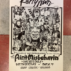 Kerry Awn "Ain't Misbehavin'" at Soap Creek Saloon - 1977 (Poster)
