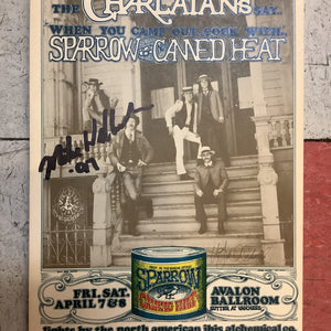 The Charlatans, Sparrow, and Canned Heat at Avalon Ballroom - 1967 (Postcard)
